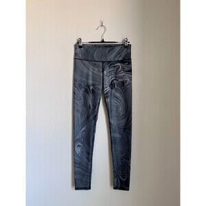 Alo Yoga Airbrush Legging in Marble Gray/Black Size XS